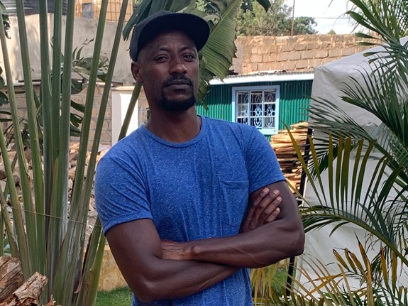 Här berättar David Karanja om sitt fältarbete i Nairobi, Kenya. Foto: Privat