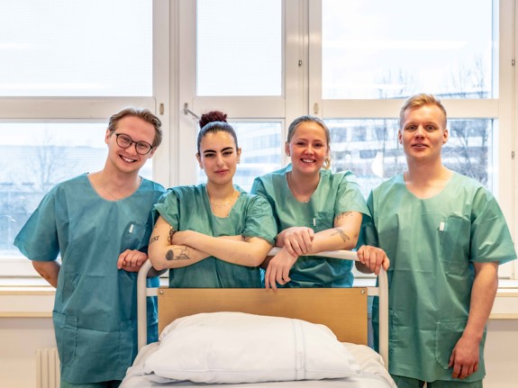 Studenter vid Röda Korsets Högskola. Foto: Jenny Frejing