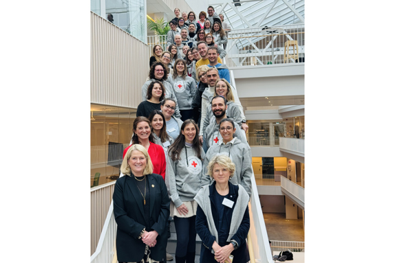 Italienskt besök från Udine University på Röda Korsets Högskola. Foto: RKH