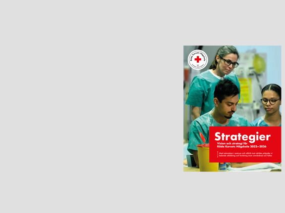 Bild av Röda Korsets Högskolas nya strategier.