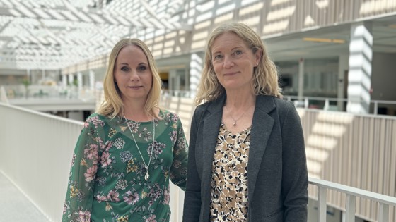 Katarina Bohm och Marie Svedberg. Foto: RKH