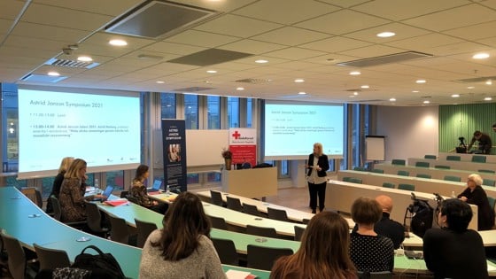 Bild av när Astrid Janzons symposium på Röda Korsets Högskola.