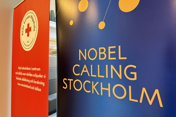 Roll-ups med Röda Korsets Högskola och Nobel Calling Stockholm. Foto: RKH