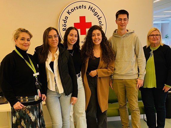 Internationella studenter som studerar Global nursing for future student vid Röda Korsets Högskola