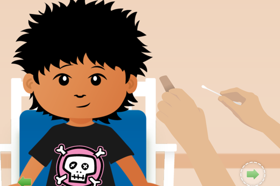 Bild av appfunktion.