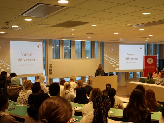 Bild från uppropet för nya studenter vårterminen 2024