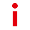 BIld av ett rött "I". Foto: RKH.