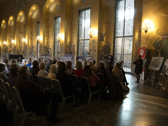 Nobel Calling-föreläsning i Stockholms stadshus. Foto: Sören Andersson