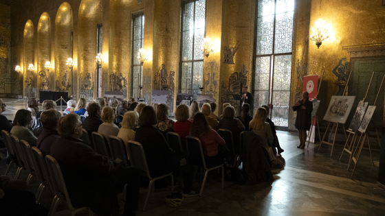 Nobel Calling-föreläsning i Stockholms stadshus. Foto: Sören Andersson