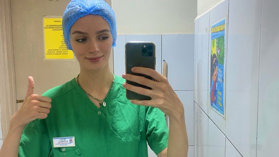 Jenna Kandell, student vid Röda Korsets Högskola. Foto: Privat