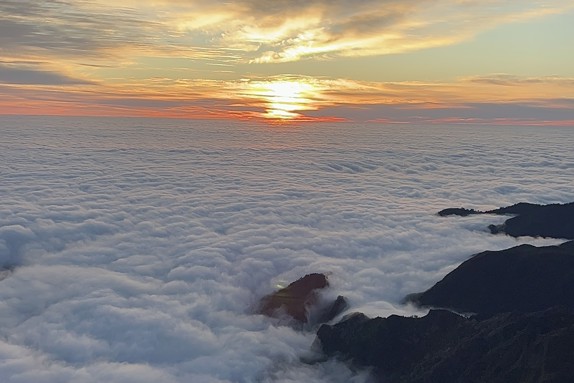 Solnedgång från Madeira, Portugal. Foto: Privat