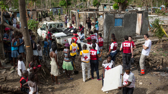 Hjälparbete av Röda Korset i Haiti: Foto:SRK