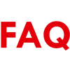 Bild av röda bokstäver som bildar "FAQ". Foto: RKH