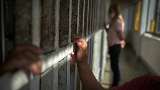 Händer genom galler