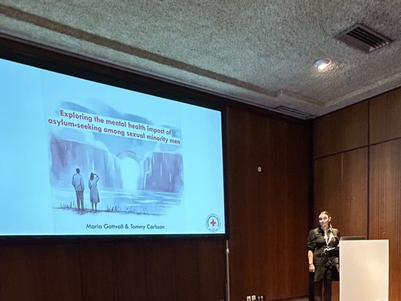 Maria Gottvall på European Public Health Conference 2024. Foto: Privat