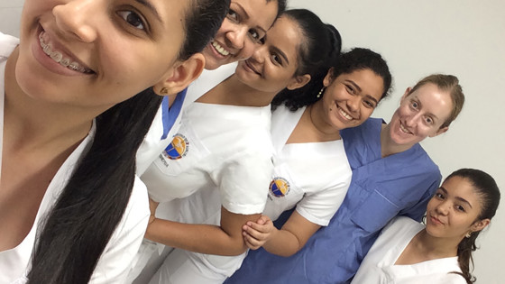 Tara på praktik i Colombia. Foto: Privat