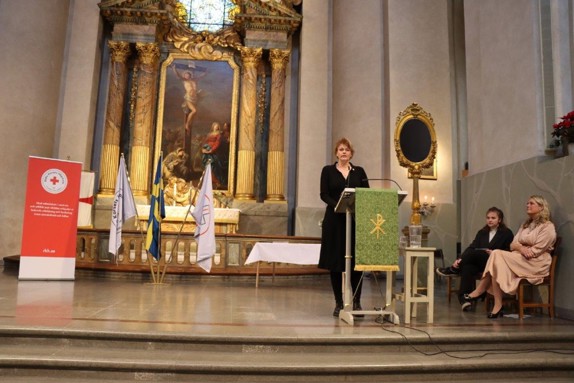 Maria Andersson, programansvarig för Sjuksköterskeprogrammet vid Röda Korsets Högskola. Foto: RKH