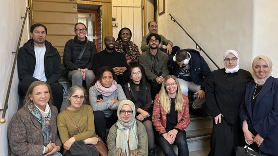 Forskningsprojektet En tryggare framtid besökte Centrum för samhällsorientering för att prata om sexuell hälsa och rättigheter. Foto: Privat