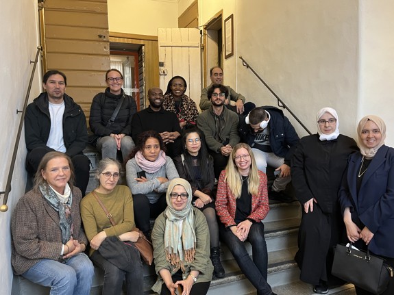 Forskningsprojektet En tryggare framtid besökte Centrum för samhällsorientering för att prata om sexuell hälsa och rättigheter. Foto: Privat