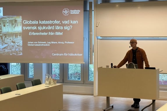 Johan von Schreeb, kirurg och professor i global katastrofmedicin vid Karolinska Institutet