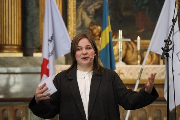 Bild av Marlene Juhl som var moderator.