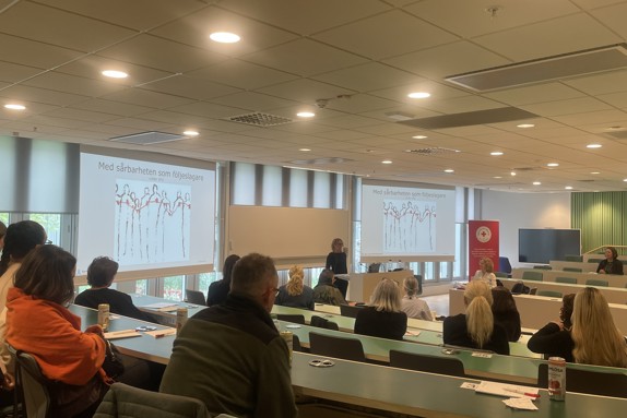 Sara Ryding, specialistsjuksköterska i psykiatrisk vård, yrkesmässig handledare i omvårdnad, AKA och inom Barn och ungdomspsykiatrin. Foto: RKH