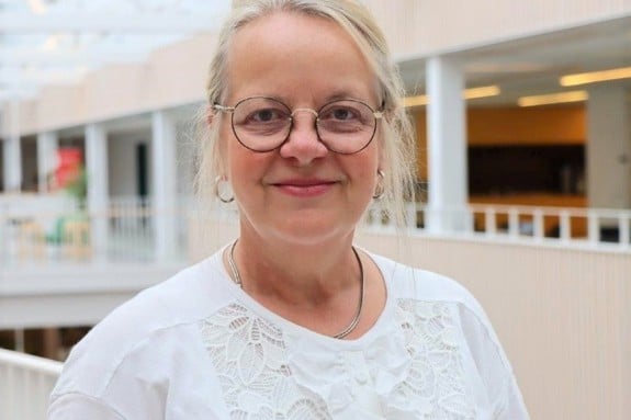 Nina Gårevik at the Swedish Red Cross University. Foto: Sören Andersson