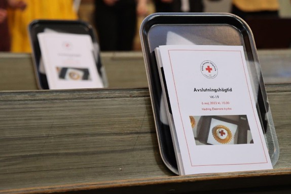 Bild från Röda Korsets Högskolas avslutningshögtid.