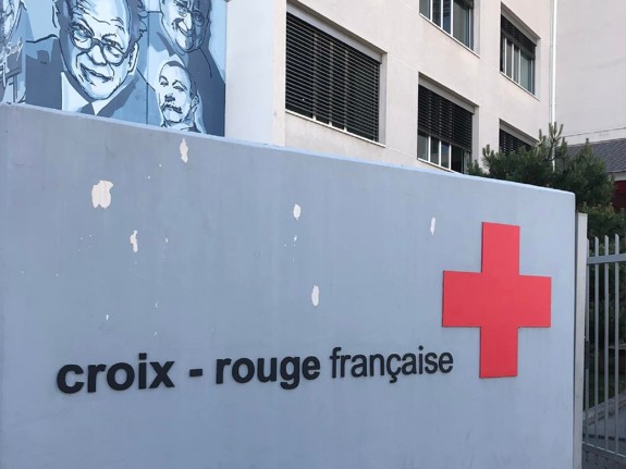 Bild på Franska Röda Korset. Foto:Privat