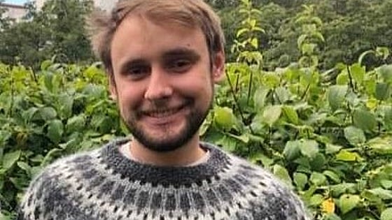 Johannes Haid, student vid Röda Korsets Högskola. Foto: Privat