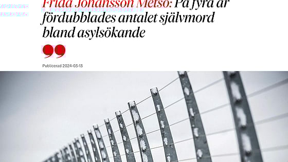 Krönika av Frida Johansson Metso i DN