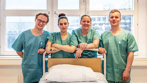 Studenter vid Röda Korsets Högskola. Foto: Jenny Frejing