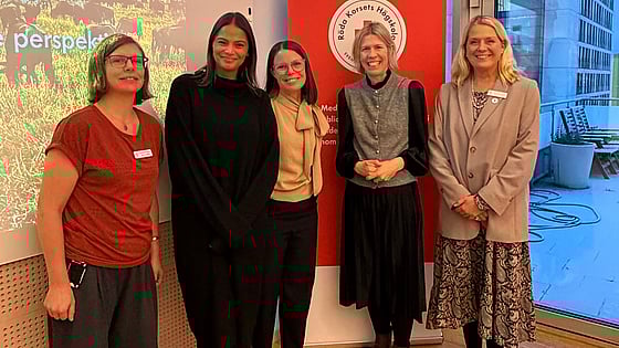 Statssekreterare Maria Nilsson på besök. Foto: RKH