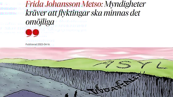 Krönika i DN av Frida Johansson Metso