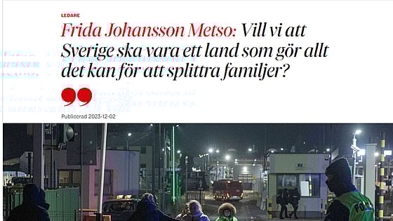 Krönika i DN av Frida Johansson Metso