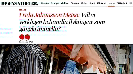 Krönika i DN av Frida Johansson Metso