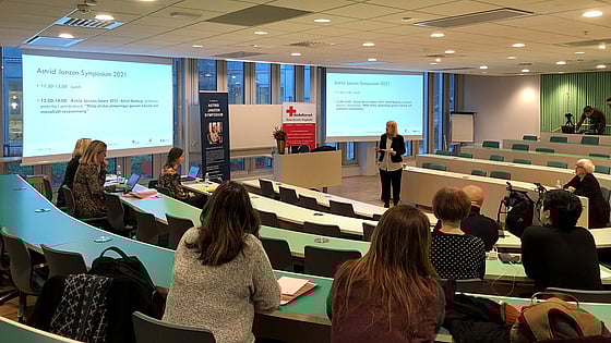 Bild av när Astrid Janzons symposium på Röda Korsets Högskola.