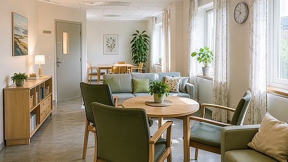 Väntrum vid sjukhus. Foto: ChatGPT