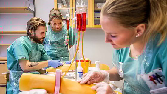 Studenter som övar i KTC. Foto: Jenny Frejing