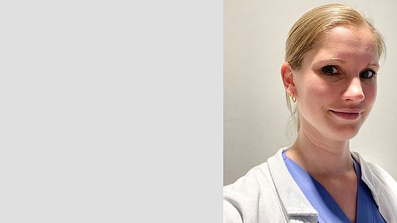 Camilla Spicer som har läst handledarkursen. Foto: Privat