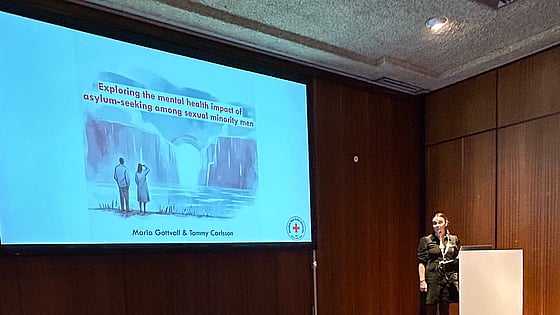 Maria Gottvall på European Public Health Conference 2024. Foto: Privat