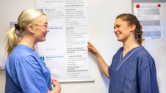 Studenter vid Röda Korsets Högskola. Foto: Jenny Frejing