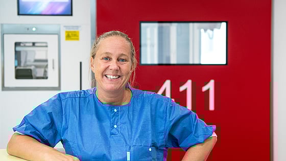 Ami Fagerdahl, student vid specialistprogrammet med inriktning mot infektionssjukvård vid Röda Korsets Högskola. Foto: Privat