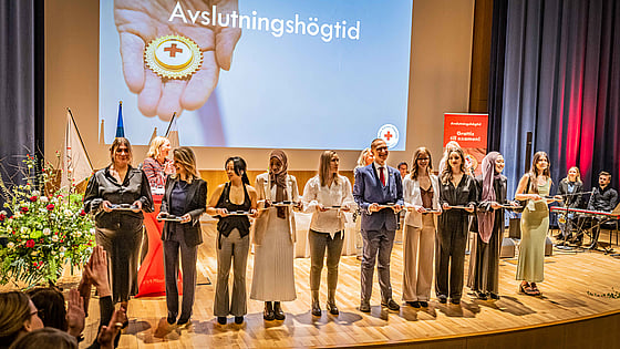 Avslutningshögtid Röda Korsets Högskola. Foto: Jenny Frejing.