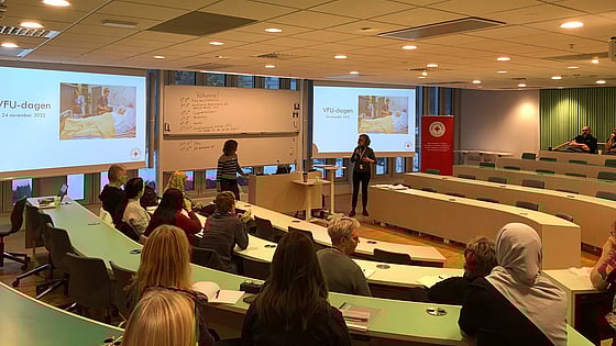Bild från VFU-dagen på Röda Korsets Högskola. Foto: RKH