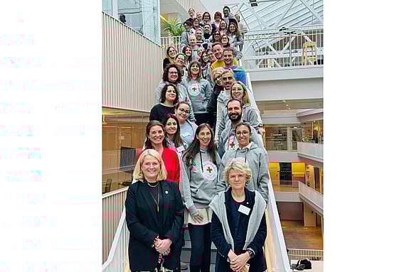 Italienskt besök från Udine University på Röda Korsets Högskola. Foto: RKH