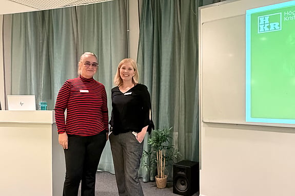 Forskare Nina Gårevik och Maria Niinimaa. Foto: RKH