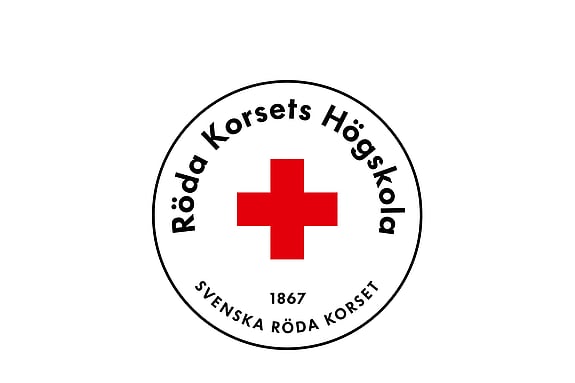 Bild på Röda Korsets Högskolas nya logga på svenska.
