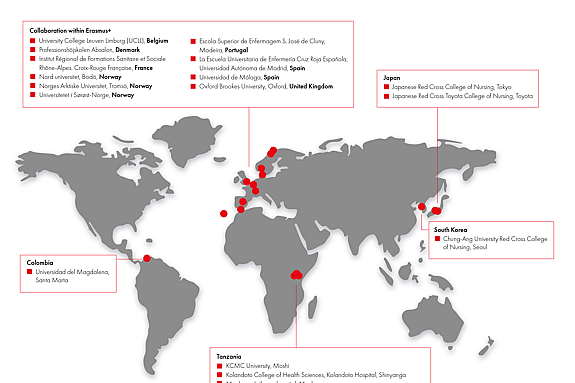 International collaboration - Swedish Red Cross University.