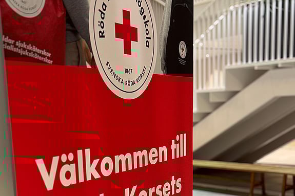 Upprop vid Röda Korsets Högskola.
